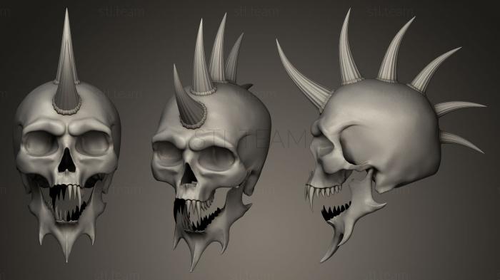 3D model Skull with horns (STL)
